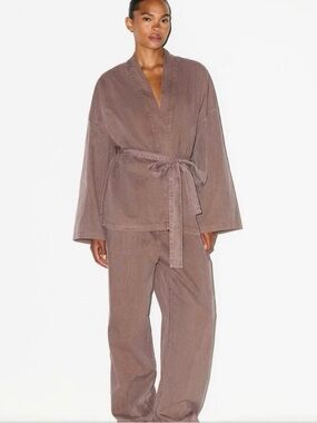 SKIMS drapey sleep set  size small